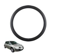 Funda Volante Coche Cubierta del Volante para Megane 2 MK2 2006-2008 Cuero de Microfibra Antideslizante Accesorios Coche Interior Decoracion Negro,B