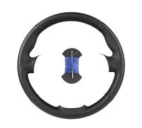 Funda Volante Coche De Cuero Negro Cosida A Mano para Ford para Focus 2 2005 2006 2007 2008 2009 2010 2011 Funda Volante de Coche(Azul)