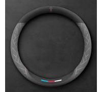 Funda Volante Coche Efecto Ante para Discovery Sport 2009-2025, Cubierta De Volante Deportiva Antideslizante, Protector En Microfibra Suave Y Transpirable, Diseño Racing,A-O