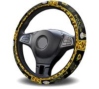 Funda Volante Coche Familia Elefantes Girasol para Mi Mamá Cubierta De Volante Transpirables Funda De Volantes Duradero Cubierta del Volantes para SUV Accesorios Automóvil Furgoneta 38CM