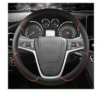 Funda Volante Coche Funda Cuero PU Para Volante Coche Para Opel Para Mokka 2013-2016 Para Insignia 2009-2013 Para Astra J 2010-2015 Para Meriva Accesorios Coche Funda Volante Coche Universal(Rojo)