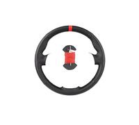 Funda Volante Coche Funda De Microfibra para Volante De Coche, Accesorios para Peugeot 308 2014 2015 2016 2017 Cubre Volante(B-Red Thread)