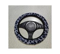 Funda Volante Coche Funda De Volante Coche Con Estampado Leopardo Afelpado, Sin Aro Interior, Antideslizante Y Absorbente Del Sudor Cubre Volante(Gray)