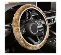 Funda Volante Coche Funda De Volante Mullida Corta De Felpa Accesorio para Automóvil para Hombres Mujeres Anillo Interior Universal De 15 Pulgadas(Amarillo)