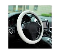 Funda Volante Coche Funda Para Volante De Coche, Algodón Y Lino, Con Oso Bordado Dibujos Animados, Antideslizante, Para Verano Cubre Volante(Single tulip)