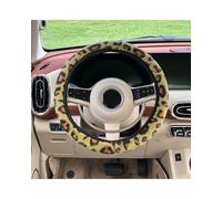 Funda Volante Coche Funda Para Volante De Coche Con Estampado Leopardo, Cálida Y Anticongelante, Felpa, Para Invierno Cubre Volante(Green)