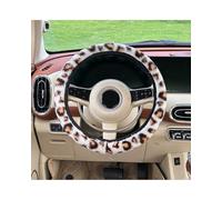 Funda Volante Coche Funda Para Volante De Coche Con Estampado Leopardo, Cálida Y Anticongelante, Felpa, Para Invierno Cubre Volante(Gray)