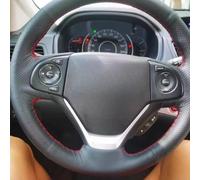 Funda Volante Coche Funda para Volante De para Civic 2012 2013 2014 Antideslizante Y Cómoda De Cuero Genuino Accesorios Interiores Protector Volante Coser(Gray Thread)