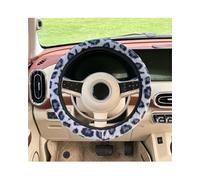 Funda Volante Coche Funda Protectora Para Volante De Coche Con Estampado Leopardo, Felpa Cálida, Antideslizante, Ideal Para El Invierno Cubre Volante(Blue)
