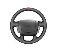 Funda Volante Coche Funda Trenzada para Volante Coche Material sintético Sintético Negro para Peugeot Boxer Jumper Relay Ducato Ram ProMaster Cubre Volante(Red Blue Thread)