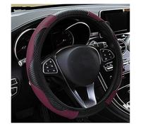 Funda Volante Coche Funda Volante Coche Cuero Transpirable para Daihatsu para Sirion para Charade para Terios para Feroza Funda Antideslizante A Prueba Polvo Cubrevolante(Vino Rojo)