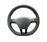 Funda Volante Coche Funda Volante Material Sintético Artificial DIY Para Golf 7 Mk7 En Adelante Para Polo Para Jetta Para Passat B8 Cubre Volante(Hilo gris)