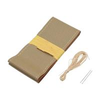 Funda Volante Coche Funda Volante Piel Vacuno para Coche O Camión 42 Cm 45 Cm 47 Cm 50 Cm. Multiusos con Orificios Bricolaje Cosida A Mano(Beige 42cm)