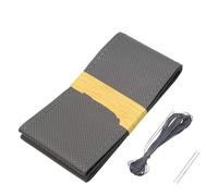Funda Volante Coche Funda Volante Piel Vacuno para Coche O Camión 42 Cm 45 Cm 47 Cm 50 Cm. Multiusos con Orificios Bricolaje Cosida A Mano(Gray 42cm)