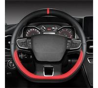 Funda Volante Coche Funda Volante Tipo D para Citroen C3 II III 2009-2020 para C3 para AIRCROSS 2017-2021 para Berlingo 3 C4 para Picasso 2 Cubierta del Volante(Rojo)