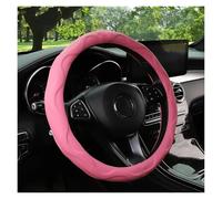 Funda Volante Coche La Cubierta Volante Automóvil Anillo Interior Goma Tridimensional Piel Cordero Es Adecuada Accesorios Interiores 14,5 A 15 Pulgadas(Pink Crown)