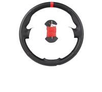 Funda Volante Coche para A3(8P) para A4(B8) para A5 para A8 para A8L Q7 para RS4 S4 S5 S6 S8 2007 Funda Volante Coche Ante Y Piel Sintética Gris Oscuro(B-Red Thread)