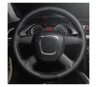 Funda Volante Coche Para A3 8P Sportback | Para A6 C6 Para A8 D3 Para Q5 8R Para Q7 4L Cubierta Trenzada Para Volante Coche 4 Radios Antideslizante(Black Thread)