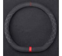 Funda Volante Coche para Audi RS Q3 2013-2024, Microfibra Cuero Cubierta de Volante Antideslizante Transpirable Protector Accesorios,A/D~Type-E/Black~Red
