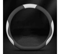 Funda Volante Coche para Benz GLE NE 2021 2022 2023, Cubierta Coche Antideslizante Cubierta de Volante Transpirable Accesorios Interior,D-Shape-Black and White