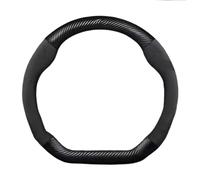 Funda Volante Coche para BYD para ATO 3 para Fafengtang F3 E6 para Yuan para Song Plus para EV F0 Funda Volante Cuero Sintético Compatible(Negro)