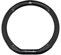 Funda Volante Coche para Citroen C3 Aircross 2021 2022 2023 2024, Suave Antideslizante Transpirable Cubre de PU Cuero Funda de Volante de Coche