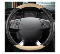 Funda Volante Coche para Citroen DS3 DS4 DS5 DS5 DS 5LS DS6 DS7 DS9 C3-XR 2014-2021 Funda De Cuero para Volante De Coche En Forma De D Protector Volante(Beige)