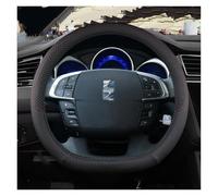 Funda Volante Coche para Citroen para DS4 DS 4 I II 2010~2022 Protector para Volante De Coche PU Cuero Antideslizante Accesorios para Automóviles Cubierta para Volante(A)