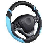 Funda Volante Coche para Dacia Sandero Ⅲ StepWay 2020 2021 2022 2023 2024, Cuero Volante Cubre VehíCulo Antideslizante Fundas Volantes Accesorios Interiores,B/Blue