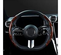 Funda Volante Coche para Dacia Solenza, Funda Volante Coche Transpirable Antideslizante,A Black