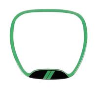 Funda Volante Coche para Dodge para Cargador para Challenger 2015 Up para Dodge para Durango 2014 Up Cubierta Decorativa Central Volante Interior Coche(Verde)