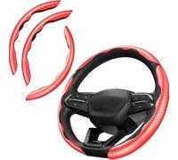 Funda Volante Coche para Ferrari 296 | 12Cilindri | Amalfi | Daytona SP3 | F80 | SF90, Diseño Segmentado Antideslizante Funda Protectora de Volante Semicerrada Transpirable,C