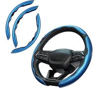 Funda Volante Coche para Ferrari 296 | 12Cilindri | Amalfi | Daytona SP3 | F80 | SF90, Diseño Segmentado Antideslizante Funda Protectora de Volante Semicerrada Transpirable,A