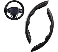 Funda Volante Coche para Fiat Talento Tipo Topolino Toro Toro, Antideslizante Ultraligeras Cubierta del Volante Segmentado Interior Accesorios,Black