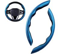 Funda Volante Coche para Fiat Talento Tipo Topolino Toro Toro, Antideslizante Ultraligeras Cubierta del Volante Segmentado Interior Accesorios,Blue