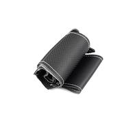 Funda Volante Coche Para Fit Jazz City 2009 2010 2011 2012 2013 Para Insight 2010-2014 Cubierta Material sintético Microfibra Para Volante Coche Cosida A Mano Cubre Volante(Línea blanca)