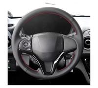 Funda Volante Coche para Fit para City para Jazz 2014 2015 para HRV 2016 para XRV para Vezel 2015-2017 Funda Volante Cuero para Coche, Compatible con Protector Volante(Red Blue Thread)