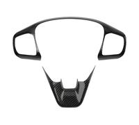 Funda Volante Coche para Focus Mk4 2019 2020 2021 ST Line Embellecedores para Volante Coche Marco Botones Accesorios(Carbon Fiber Black)