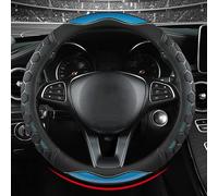 Funda Volante Coche para Ford Mustang Coupe Cabriolet/Mustang GT/Mustang Mach-E, Cubierta de Volante Transpirable y Antideslizante Diseño Cosido A Mano Accesorio Interior,O-B