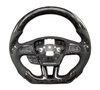 Funda Volante Coche para Ford para Focus MK3 RS ST 2015-2018 Volante Interior Fibra Carbono con Calefacción Y Pantalla LED De RPM(Estilo13)