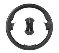 Funda Volante Coche para Ford para Kuga para Focus 2 para C-MAX 2005 2006 2007 2008 2009 2010 2011 Cuero. Volantes de Coche(Negro)