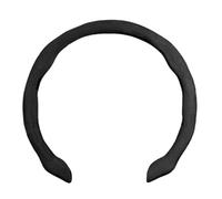 Funda Volante Coche para Ford para Ranger para Focus para Kuga para Mustang S MAX para Transit para Mondeo para Fusion Esco Funda Volante Gamuza Coche(Suede-Black B)