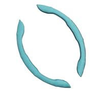 Funda Volante Coche para Ford para Ranger para Focus para Kuga para Mustang S MAX para Transit para Mondeo para Fusion Esco Funda Volante Gamuza Coche(Suede-Sky Blue A)