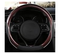 Funda Volante Coche para Kia para Proceed para Ceed GT para Stonic (2017-2021) Y Picanto Funda Volante Fibra Carbono Tipo D(Coffee)