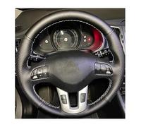 Funda Volante Coche para Kia para Sportage 3 2011 2012 2013 2014 para Kia para Ceed 2010 2011 2012 Funda para Volante Coche Cosida A Mano(White Thread)