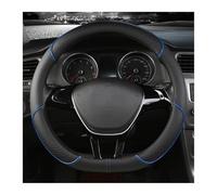 Funda Volante Coche para Kuga III SUV 2019 2020 2021 2022 2023 2024 Funda Volante Coche Cuero Fibra Carbono Ultrafina Absorbente Sudor Cómoda Banda Elástica Sin D-Negro(Blackblue,O)