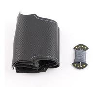 Funda Volante Coche para Laguna 2 para Vel para Atis para Espace para Trafic 2 (2001-2014) Funda Volante Piel Sintética Microfibra(Grey Thread)