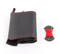 Funda Volante Coche para Laguna 2 para Vel para Atis para Espace para Trafic 2 (2001-2014) Funda Volante Piel Sintética Microfibra(Red Thread)