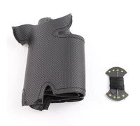 Funda Volante Coche Para Laguna 2 Para Vel Para Atis Para Espace Para Trafic 2 (2001-2014) Funda Volante Piel Sintética Microfibra(Black thread)