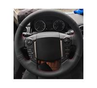 Funda Volante Coche para Land para Rover para Range para Evoque para Discovery 4 para Freelander 2 Funda Volante Coche Cuero Artificial Antideslizante Cubre Volante Coche(Black Thread)